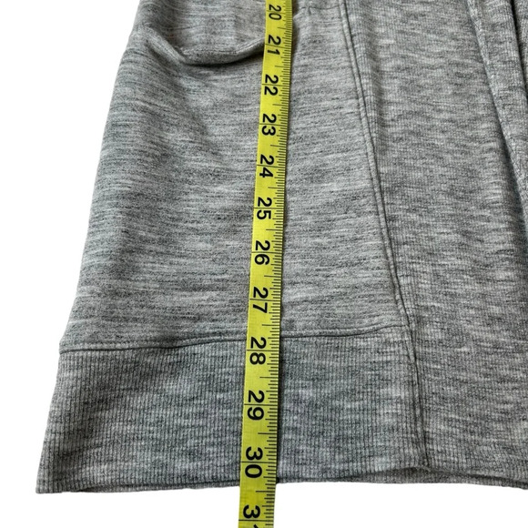 Athleta Draped Open Front Cozy Cardigan Sz XS Gray - Picture 5 of 10